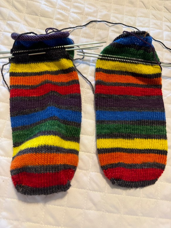 Prism Heels | My Tangled Yarn Knitting Adventures